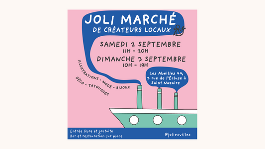 Affiche événement joli marché saint nazaire